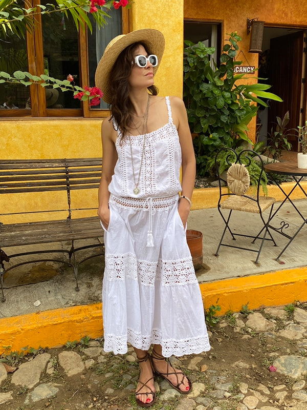 Crochet Manor Midi Dress