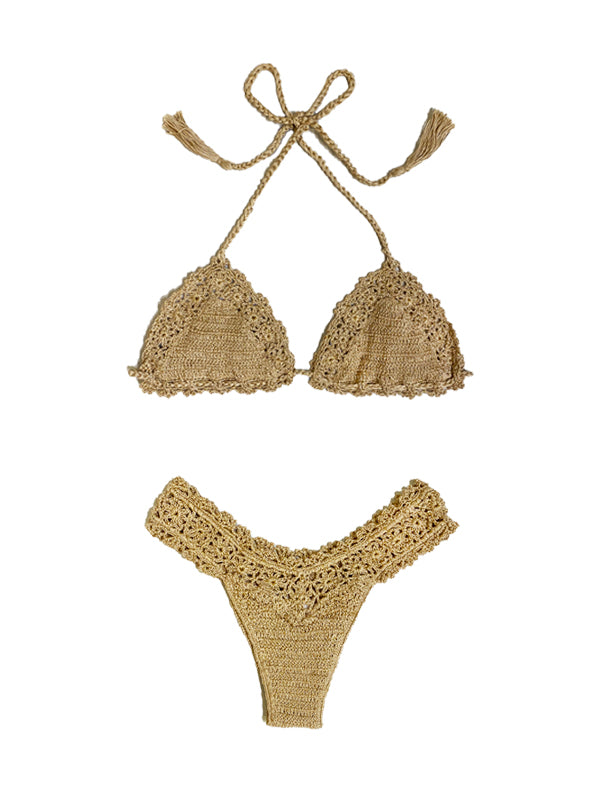 Crochet Bella Bikini Top - GOLD