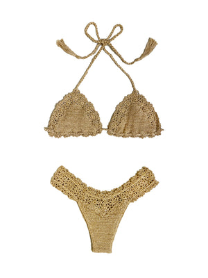 Bella Bikini - Brazilian Bottom -GOLD