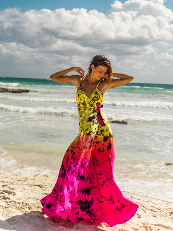 Champagne Beach - Wrap Dress for Women