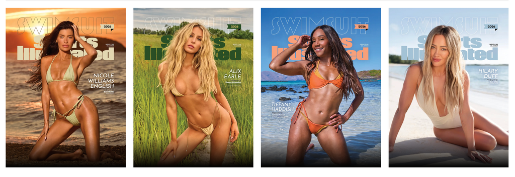 This year Sports illustrated cover girls: Hilary Duff, Alix Earle, Nicole Williams English, and Tiffany Haddish