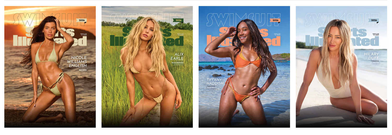 This year Sports illustrated cover girls: Hilary Duff, Alix Earle, Nicole Williams English, and Tiffany Haddish