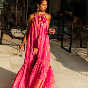 Anna_Kosturova_Silk_Tie-Dye_Sash_Maxi_Dress_-_Magenta_Tangerine