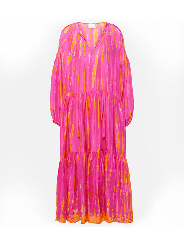 Amelia Silk Tie-dye Dress