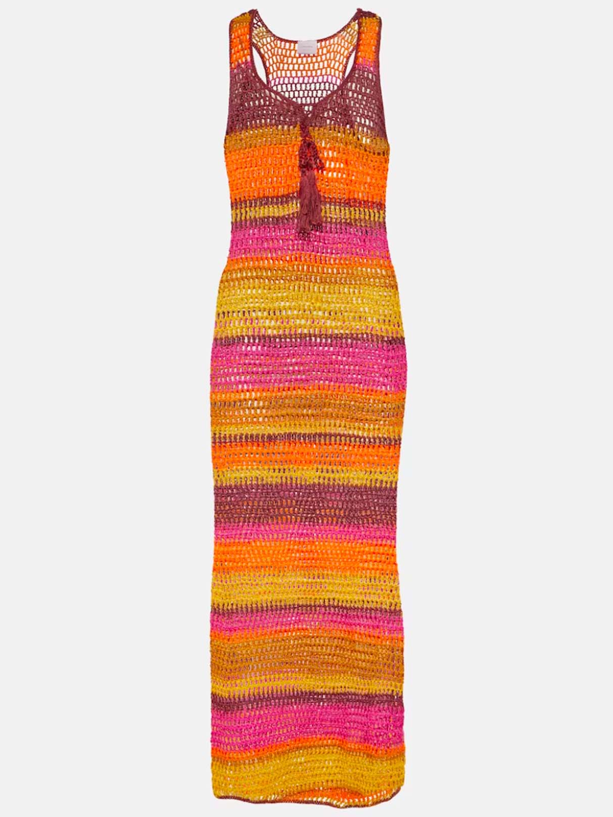 Crochet Pimento Stripe Dress