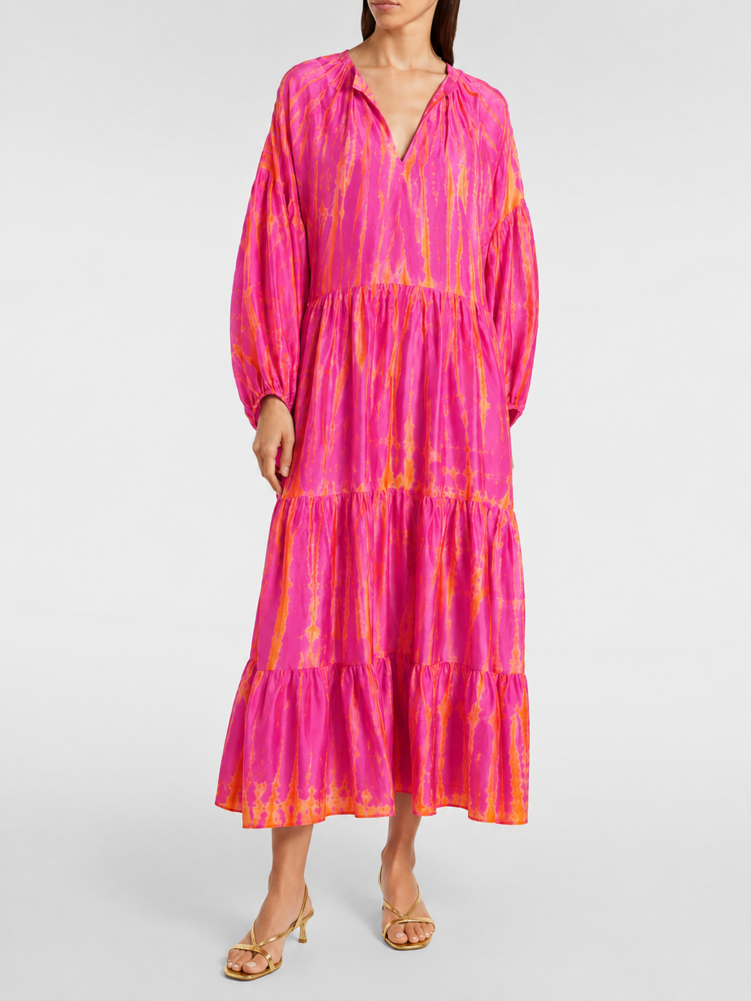 Amelia Silk Tie-dye Dress