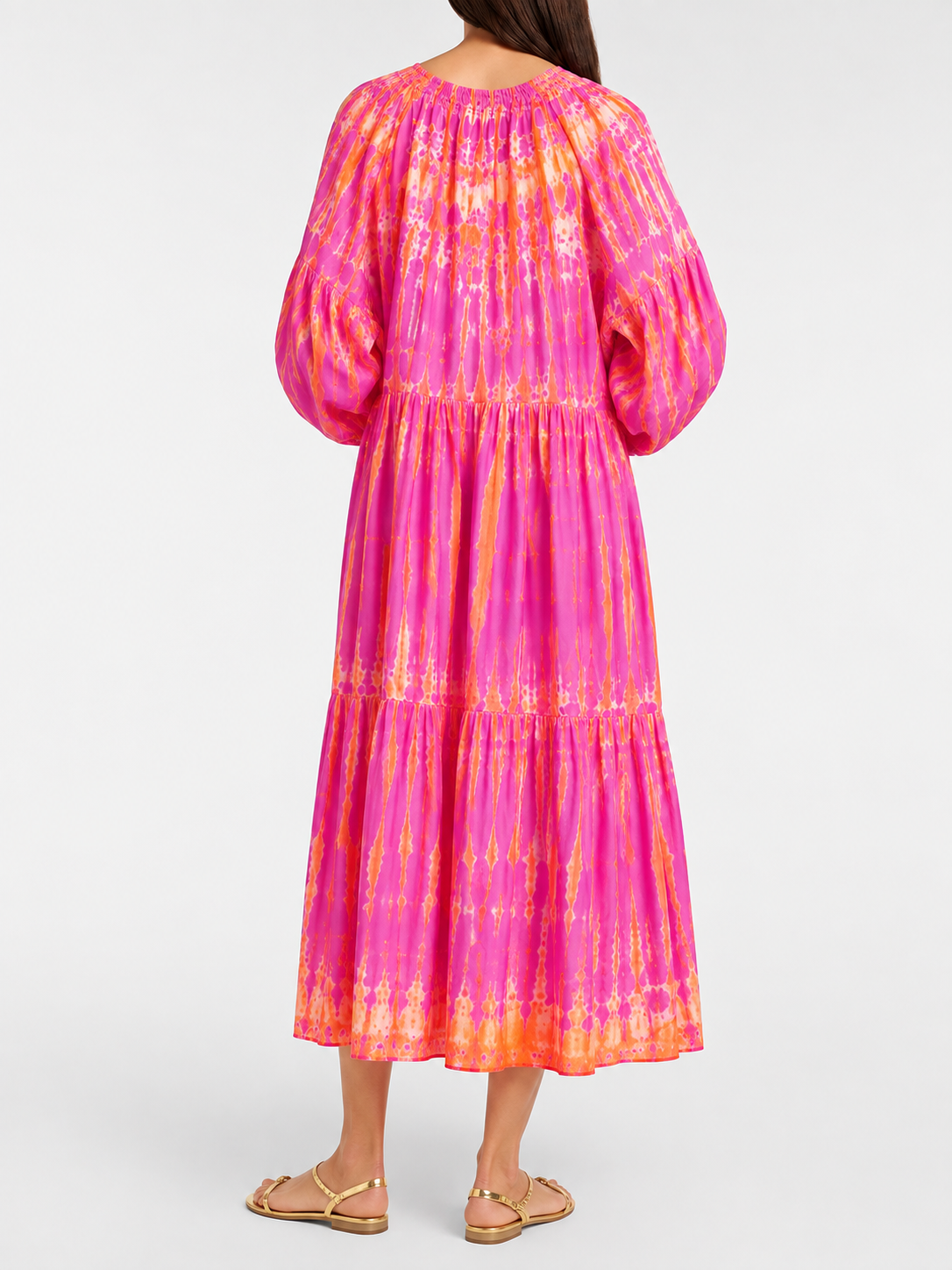 Amelia Silk Tie-dye Dress