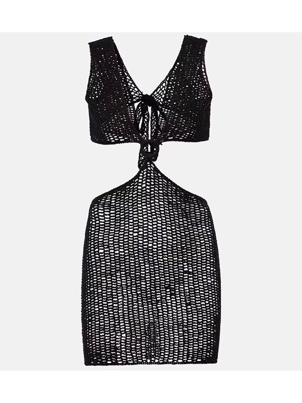 Crochet Nerano Ring Mini Dress