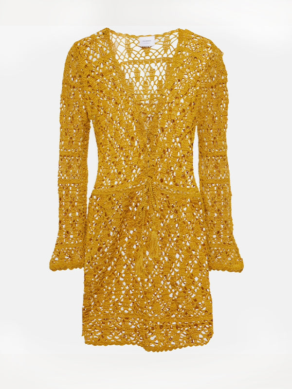Women's Crochet Dresses | Bianca Mini Dress | Anna Kosturova