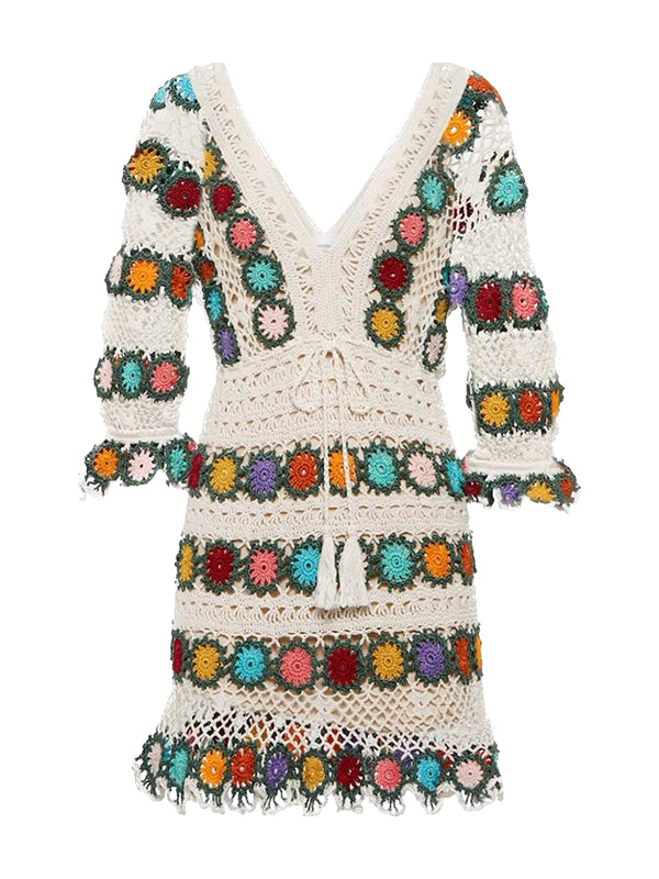 Crochet Bouquet Dress - As Seen on The White Lotus. PRE ORDER