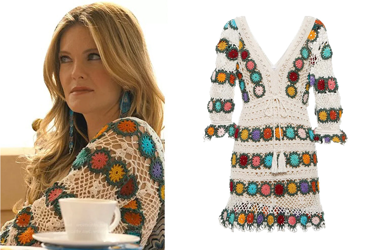 portia crochet dress white lotus The White Lotus: Season 2 Episode 3 Portia's Crochet Dress