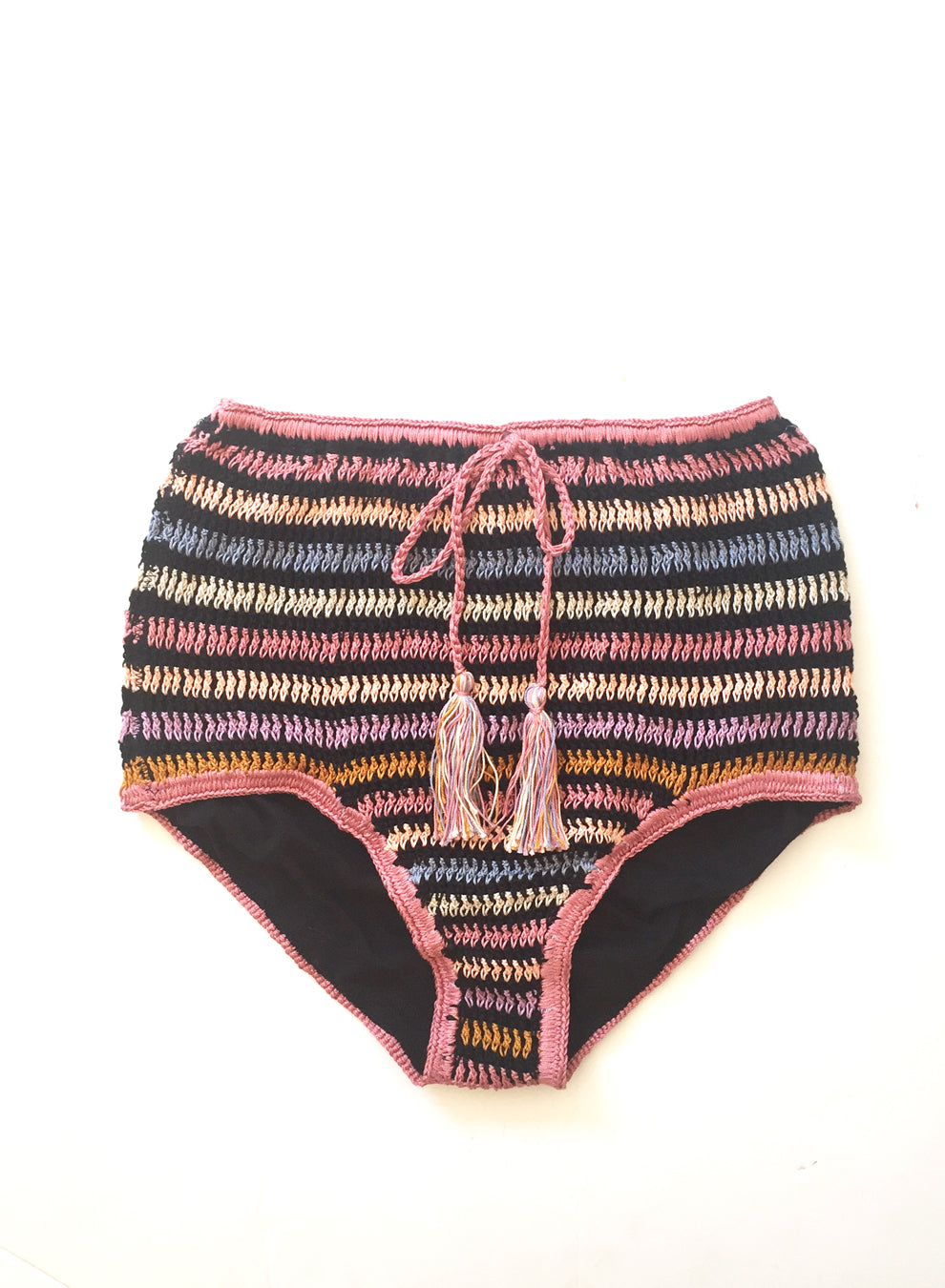 Women's Crochet Bikini, Filigree High-Waisted Bottom