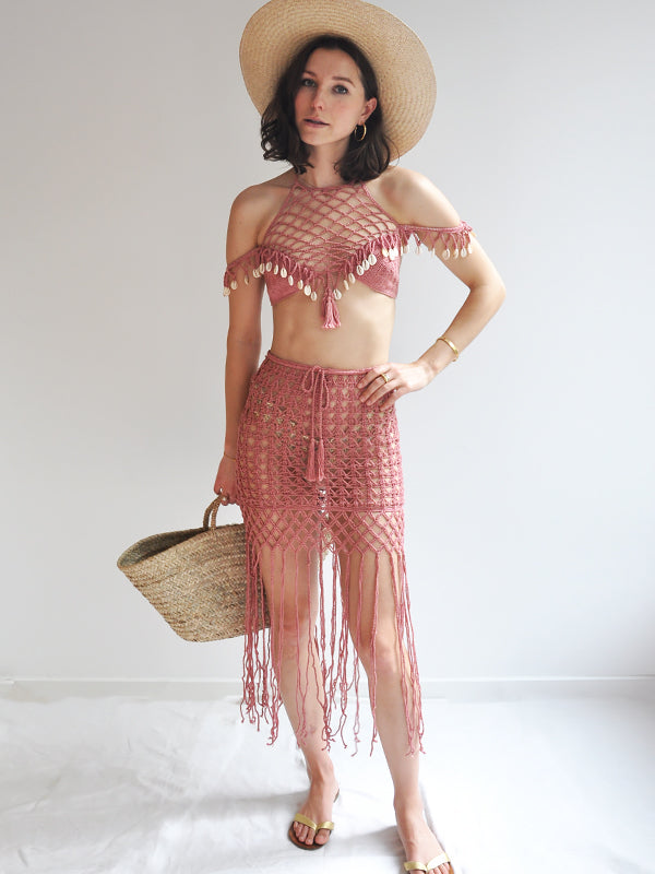 Crochet Shell Goddess Halter Top