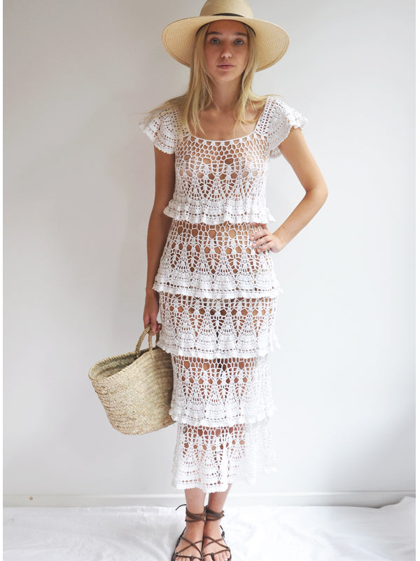 Women's Crochet Dresses | Cotillion Dress | Anna Kosturova - annakosturova Women's Crochet Dresses | Cotillion Dress | Anna Kosturova - annakosturova