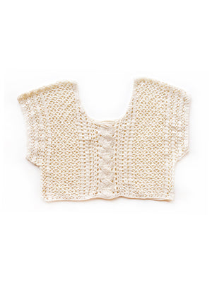 Cable Stitch Crop Top
