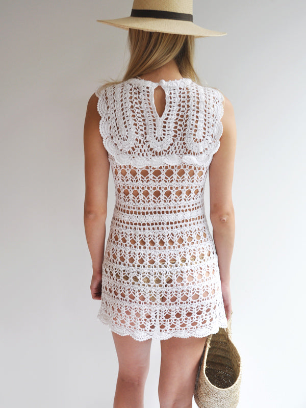 crochet victorian dress Victorian Linen and Irish Crochet Lace Gown - S