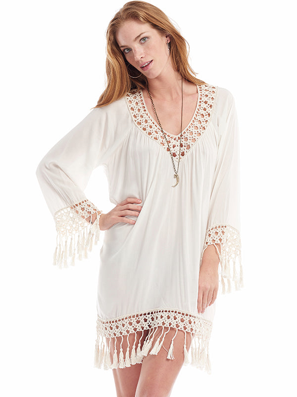 Women's Resort Wear Dresses | Marrakesh Fringe Dress | Anna Kosturova