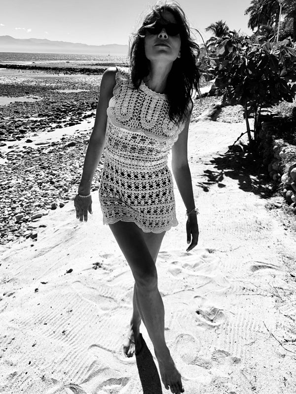 Crochet Manor Amelia Mini Dress - annakosturova Crochet Manor Amelia Mini Dress - annakosturova