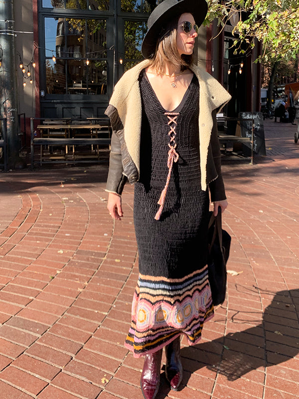 Crochet Carly Maxi Dress - Cream