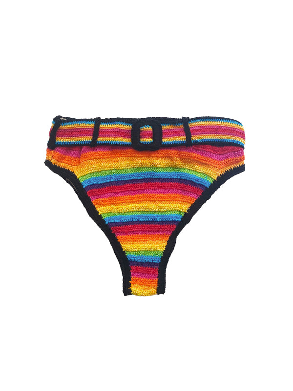 Crochet Rainbow Crop Tank Top