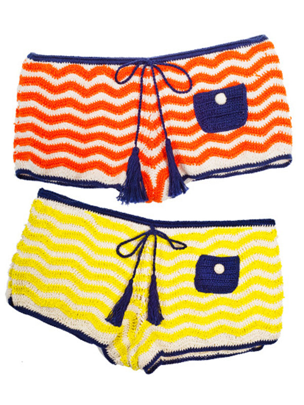 anna kosturova Crochet St Tropez Shorts