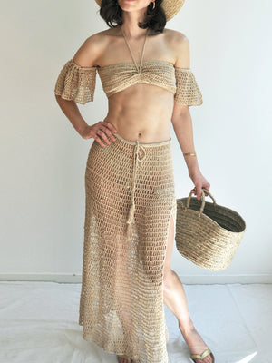 Zen Mesh Skirt/Dress - Gold